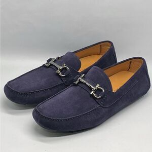Ferragamo Parigi Gancini Suede Driving Loafer size 12